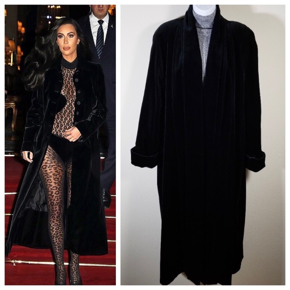 JS Collection Opera Velvet Coat M - Picture 4 of 9